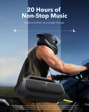 Boom 2 Plus Portable Speaker By Anker, 140W, 2+2 Channel, BassUp 2.0, 20H Playtime, Fast Charge, IPX7 Waterproof, RGB Lights, Po