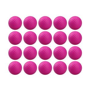 20 Pcs Color Sponge Indoor Practice PU Foam Golf Balls