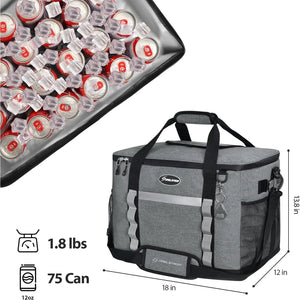 Leakproof Collapsible Cooler for Camping and Beach