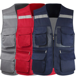 Breathable Mesh Fishing Vest with Multiple Pockets