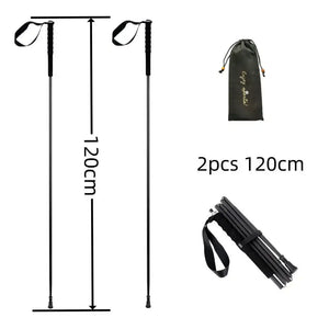 Experience Effortless Hiking with Ultralight Carbon Fiber Trekking Poles