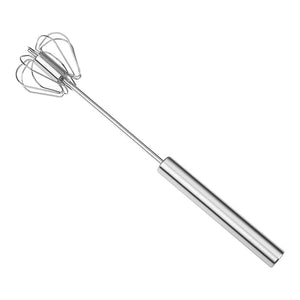 Stainless Steel Semi-Automatic Rotary Eggbeater Kitchen Tool