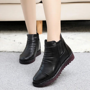 Stay Warm and Stylish Winter Women's Ankle Boots