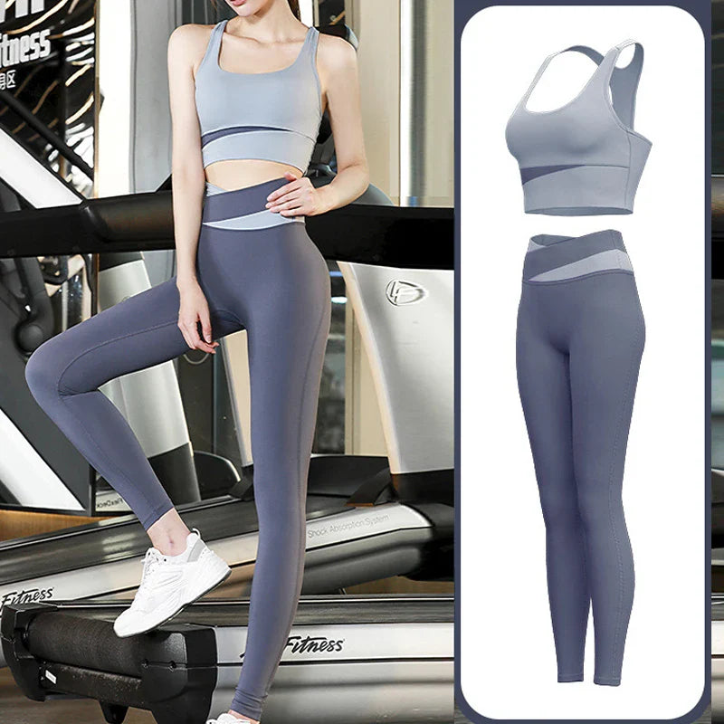 Patchwork Yoga Set for Women