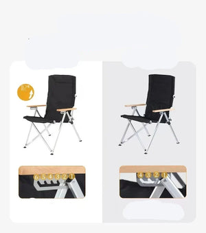 Lightweight Wooden Camping Chair for Outdoor Relaxation