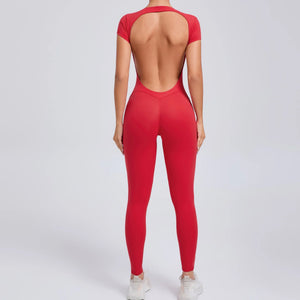 Breathable Yoga Jumpsuit with Hip Lifting Design