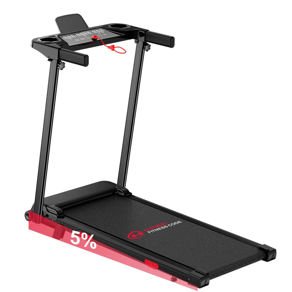 Folding Treadmill with incline Portable Treadmills Home with HandleBar,Walking Pad Foldable 3.0HP Quiet Brushless LED Dispay