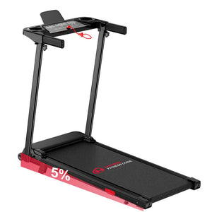 Folding Treadmill with incline Portable Treadmills Home with HandleBar,Walking Pad Foldable 3.0HP Quiet Brushless LED Dispay