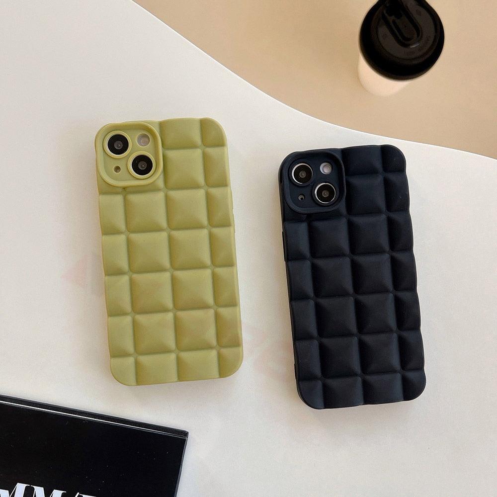 Unique Phone Case For iPhone 14 Pro 13 12 11 Pro Fashion 3D Soft Silicon Shockproof For iPhone 14 Case Bubble Case Cute Full Body Shape Soft Silicone Slim Cushioned Beautiful Elegant Case For Women