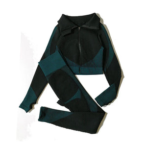 Yoga Leggings & Top Set Workout Clothes Gym Wear