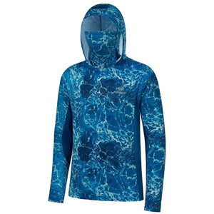 Camo Hoodie Shirt with Face Mask