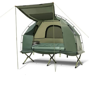 Sleep Elevated and Protected: All in One Tent Cot