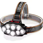 Five head strong light rechargeable fishing headlight