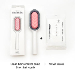 Cat Cleaning Comb Cat Hair Remover to Remove Floating Hair Sticky Fur Universal Pet Grooming Brush for Cat Dog Paired with Wipes Pet Cleaning Hair Removal Comb For Massaging And Removing Loose Hair
