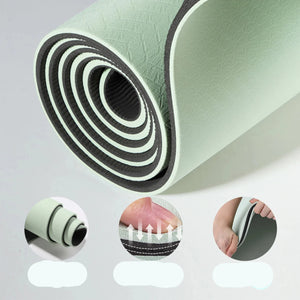 Women's Yoga & Fitness Mat Durable TPE Non-Slip Grip Ideal for Pilates