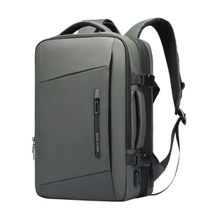 Men's Business Travel Backpack 17" Laptop, 40L Expandable, Carry-on