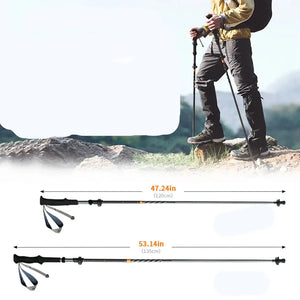 Ultralight & Foldable Trekking Poles For Comfortable Hiking & Trekking