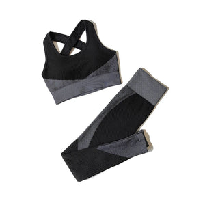 Yoga Leggings & Top Set Workout Clothes Gym Wear
