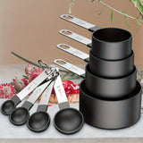Stainless Steel Measuring Cup and Spoon Set for Dry and Liquid Ingredients