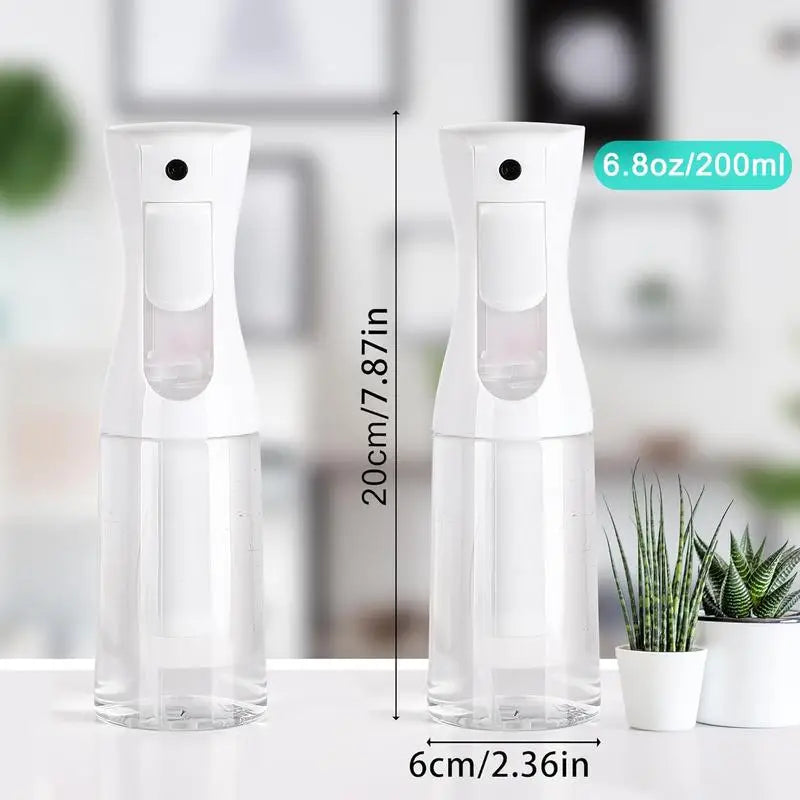 1-Pack (200ml) High-Pressure Continuous Fine Mist Spray Bottle — Hair Styling Tool; Suitable for Bathrooms, Bedrooms, Kitchens, Dressing Tables, Salons, and Barbershops; Travel Essential; Multi-Purpose Sprayer & Refillable