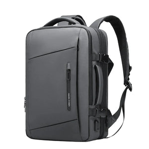 Men's Business Travel Backpack 17" Laptop, 40L Expandable, Carry-on