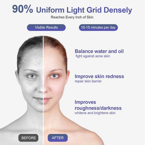 Face Neck Silicone LED Mask 7 Colors LED Light Photon Red Light Therapy Flexible Soft Mask Skin Tighten Repair Skin Facial Mask