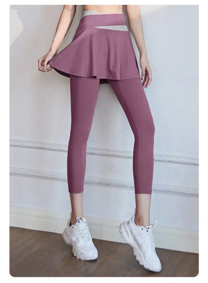 Aiithuug Tennis Skorts Versatile Workout Leggings