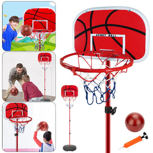 Portable Basketball Goal Adjustable Height Pump Included