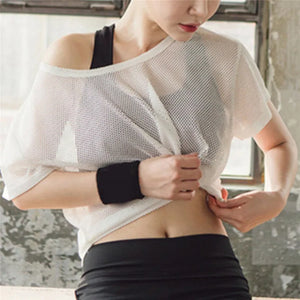 Elevate Your Workout Sexy Mesh Yoga Tank Top
