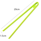 Silicone Non-Slip Tongs Long Handle BBQ Steak Clamp Kitchen Tool