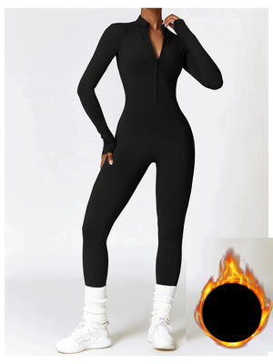 Winter Workout Wear  Cozy Jumpsuit