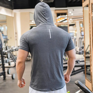 Men's Quick Dry Hooded Training Tee