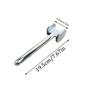 Aluminum Meat Tenderizer Hammer 19cm Double-Sided Heavy Duty Mallet