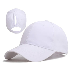 Baseball Cap with Ponytail Slot
