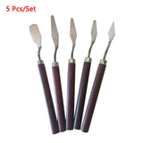 Stainless Steel Painting Knife Set - Art Spatula Tools for Oil Painting & Cake Decorating