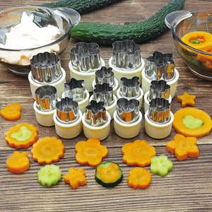 Stainless Steel Vegetable & Fruit Shaping Cutter Set