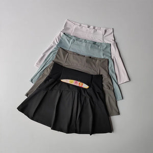 Women's High Waisted Sports Skirts Yoga Running Tennis Golf