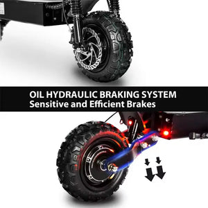 6000W Adult Off-Road Electric Scooter: 50 MPH, 60 Mile Range