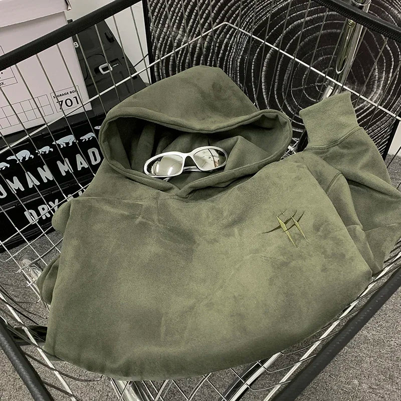 Luxurious Suede Hoodies  Perfect for Fall and Winter