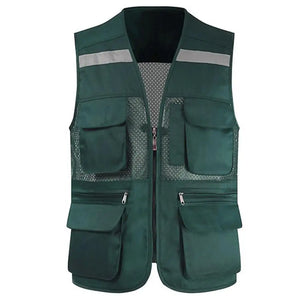 Breathable Mesh Fishing Vest with Multiple Pockets