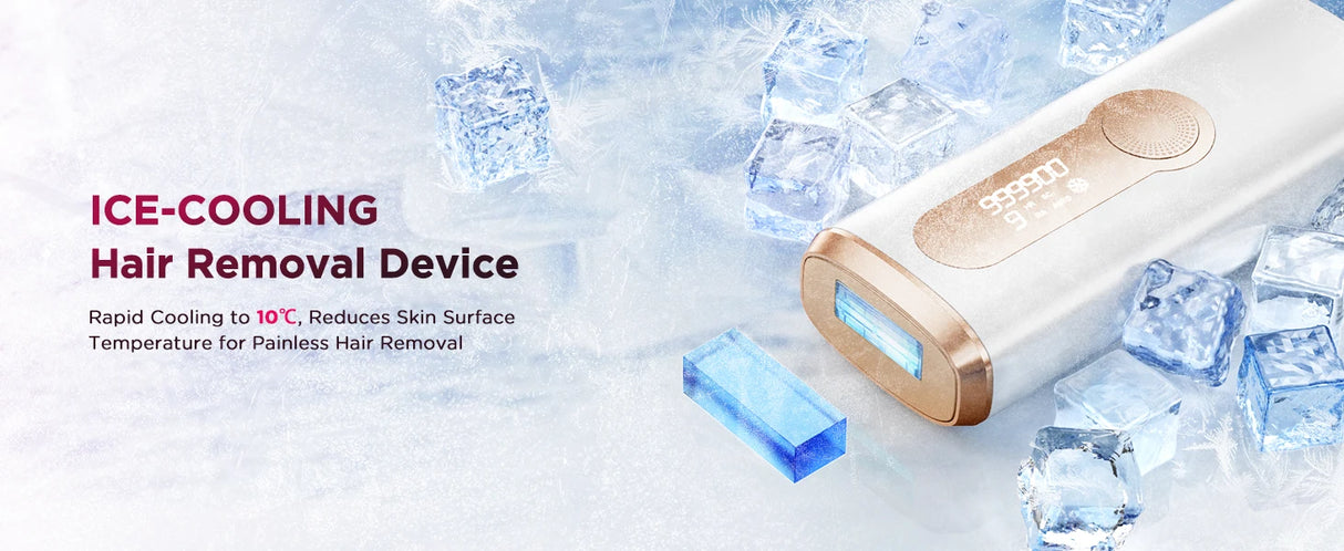 2026 IPL Pulsed Light Hair Removal Device with Cooling Function, 999,900 Flashes, 3-in-1 Laser Hair Removal Device [HR/SC/RA] for Women & Men, 9 Energy Levels for Underarms/Bikini Line/Body