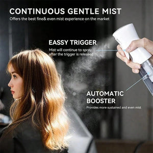 1-Pack (200ml) High-Pressure Continuous Fine Mist Spray Bottle — Hair Styling Tool; Suitable for Bathrooms, Bedrooms, Kitchens, Dressing Tables, Salons, and Barbershops; Travel Essential; Multi-Purpose Sprayer & Refillable
