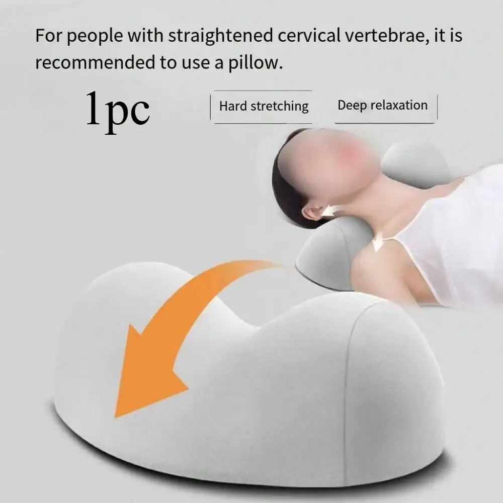1pc Ergonomic Neck Pillow - Ergonomic Neck Support Pillow With Human Body Curve Design, Hand Wash