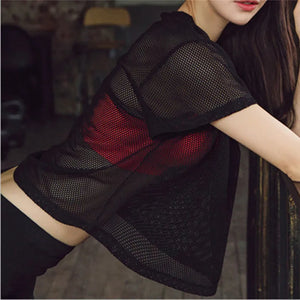 Elevate Your Workout Sexy Mesh Yoga Tank Top