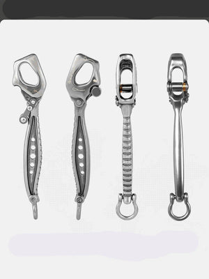 Stainless Steel Descender for Work & Rock Climbing