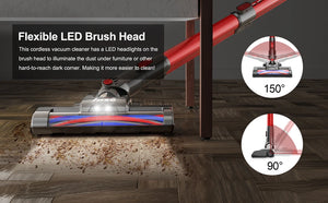 INSE N650 Cordless Vacuum Cleaner Powerful Suction 4-in-1 Stick Vacuum Cleaner Rechargeable Battery Up to 45mins Runtime