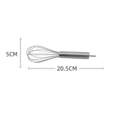 Stainless Steel Egg Whisk Set 8/10/12 Inch - Pastry Blender, Cake Mixer, Baking Tools
