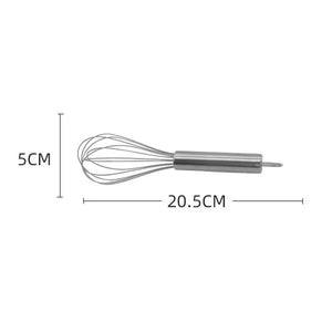 Stainless Steel Egg Whisk Set 8/10/12 Inch - Pastry Blender, Cake Mixer, Baking Tools