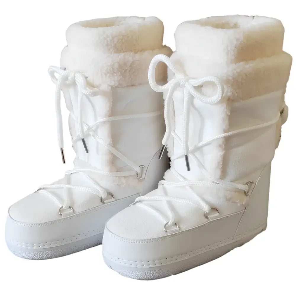Stay Warm in Style  Y2K Fur Boots