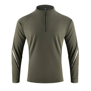 Men's Gym Workout Tee with Reflective Stripes